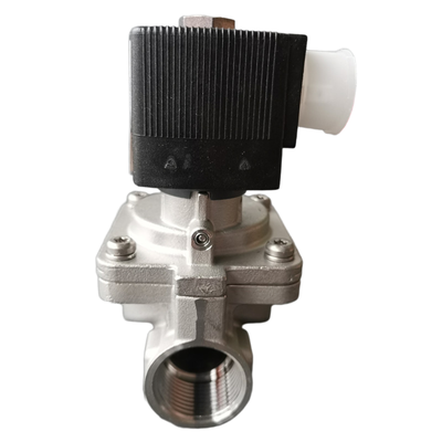 Ensamblaje de válvula solenoide industrial de amplia tolerancia a la temperatura Burkert 00222016 00222017 00222018 Tipo 6281 Diseño de operación servo con puerto de conexión G1 2/2 NC Material de acero inoxidable Sello EPDM