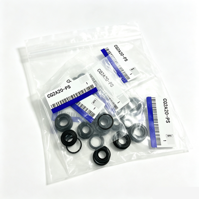 Kit de sellos para cilindro SMC serie CQ2 con material NBR para tamaños de diámetro de 12-100 mm y compatibilidad con CQ2A/CDQ2A/CQ2B/CDQ2B
