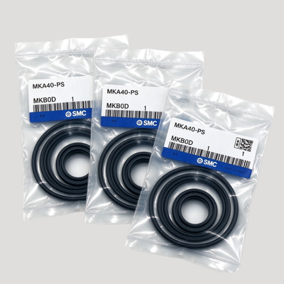 Kit de reparación de sellos para cilindro de pinza rotativa SMC MKB/MKA16-PS para cilindro de sujeción giratorio serie MK de 16 mm de diámetro interior, sellos NBR para mantenimiento de fijaciones neumáticas