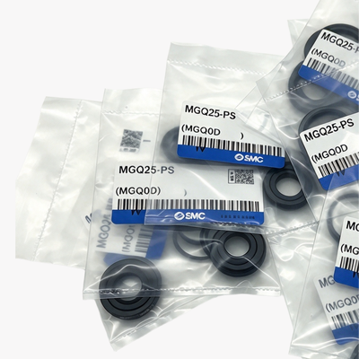 SMC MGQ12-PS Compacto Guía del cilindro Kit de reparación del sello NBR Pistón y barras de sellado para MGQ12 Perforación de 12 mm Guía neumática Mantenimiento del cilindro
