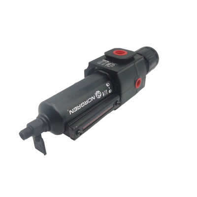 NORGREN B73G‐3GK‐QT3‐RMN B73G‐3GK‐QT1‐RMN Relieving Air Preparation Unit Push‐Lock Tamper‐Resistant Knob Balanced Diaphragm Modular Or In‐Line Mount For Light‐Duty Automated Assembly Workstations (Unidad de preparación de aire de relevo con mando y bloqueo)
