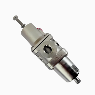 NORGREN B38P‑244‑B1MA B38P‑344‑B1MA Regulador-Filtro de Acero Inoxidable Hilo PTF Drenaje Manual Elemento de Filtro de 5μm‑25μm Cumple con NACE Para Sistemas de Preparación de Aire Comprimido Marinos‑Costeros Corrosivos