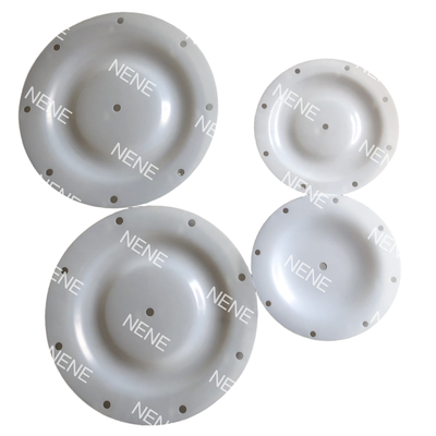 Diafragma QBY-15 Diámetro exterior 140MM 6 orificios Membrana de repuesto blanca F46 resistente al desgaste para bomba de diafragma de aire