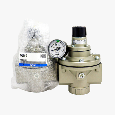 Válvula reductora de presión de bajo flujo y baja presión con manómetro SMC AR635-06G, serie AR635, regulador piloto neumático de 3/4" 0.02~0.2MPa