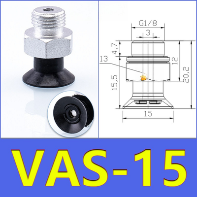 FESTO VAS15 Taza de aspiración al vacío Blanco Silicón Negro NBR Azul NBR para la automatización industrial Equipo de manipulación de materiales neumáticos