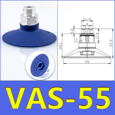 FESTO VAS55 Pneumatic Suction Cup Heat Resistant Silicone And Oil Resistant NBR Rubber For Industrial Robot Vacuum Handling Equipment