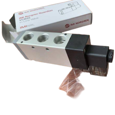 3350 L/min High Flow NORGREN VCB22D517A-AD213L Solenoid Valve G1/2 24VDC 5/2 Spring Return Pneumatic Spool Valve IP65 Aluminum Body