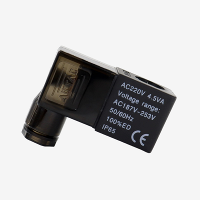 Bobina de solenoide Airtac AC220V DC24V, bobina de repuesto separada para válvula solenoide neumática serie 4V, aislamiento clase F, conector DIN, amplia tolerancia de voltaje