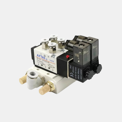 Kit de colector de válvula solenoide Airtac 4V310-08 Multi Estación 2 / 3 / 4 / 5 / 6 Posiciones Grupo de Válvulas Integrado Interno Para Circuito Neumático Multicanal