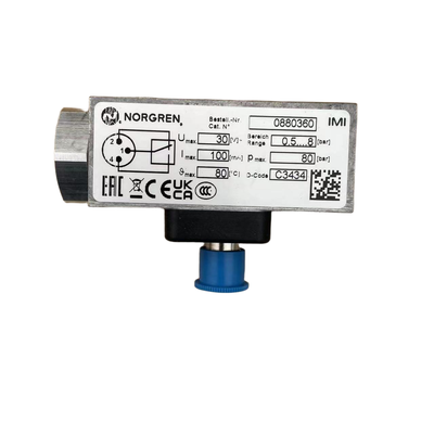 Interruptor de presión NORGREN 0880360 G1/4 Rosca Interruptor neumático de detección de presión para sistema de automatización