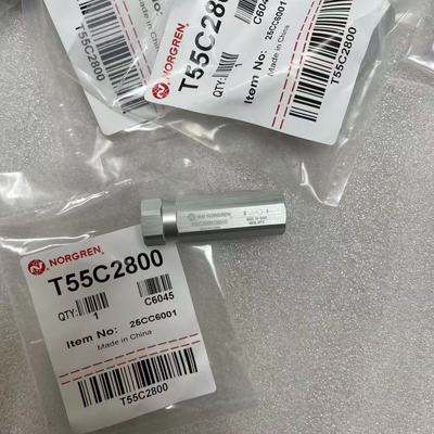 Válvula de retención neumática compacta T55C2800 IMI Norgren G1/4 BSPP Rosca Ligera Válvula antirretorno para circuito neumático de robot