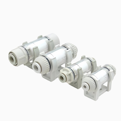 Filtro de succión de aire en línea compacto SMC ZFC100-04 serie ZFC 10µm Elemento filtrante reemplazable Ajuste de un toque Protege el generador de vacío y el circuito de automatización neumática