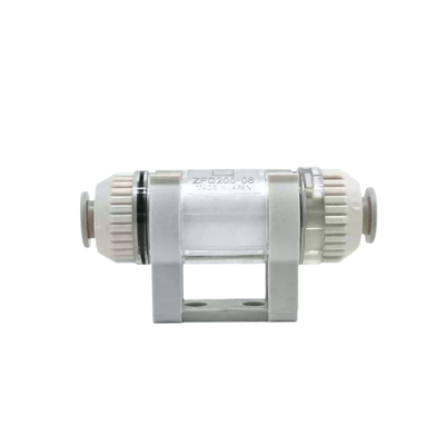 Filtro de succión de aire en línea compacto SMC ZFC100-04 serie ZFC 10µm Elemento filtrante reemplazable Ajuste de un toque Protege el generador de vacío y el circuito de automatización neumática