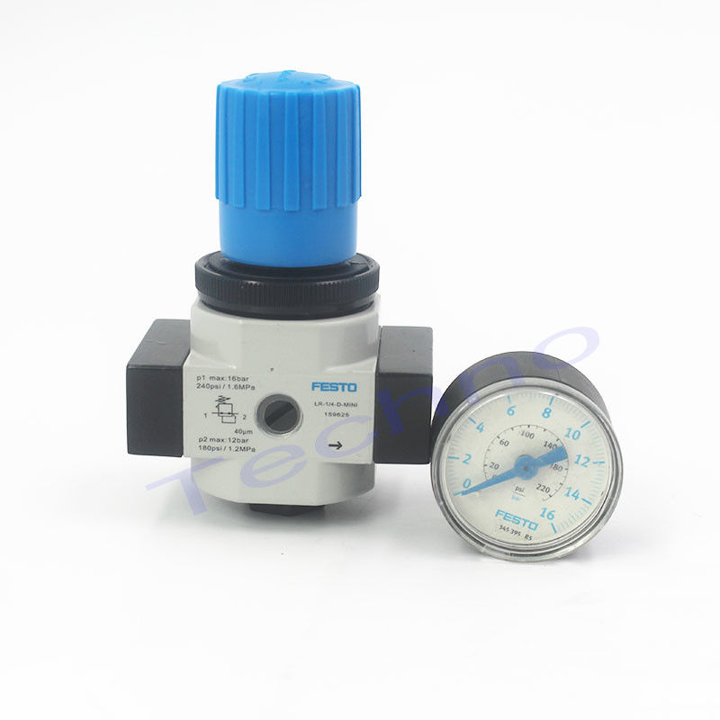 El regulador de filtros neumáticos del LR-1/4-D-MINI, el lubricante y el regulador de presión FESTO