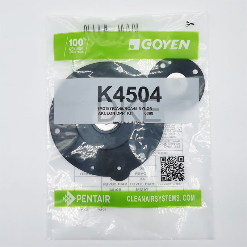 Kit de reparación del diafragma Goyen Buna K4504 M2187 CA/RCA45 DD,FS,T serie, tamaño 1 1/2