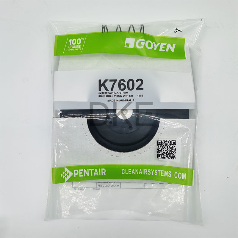 Recolector de polvo de Goyen Serie T FKM /  Pulso de válvula de diafragma K7602 Tamaño 3" CA76/RCA76,MM