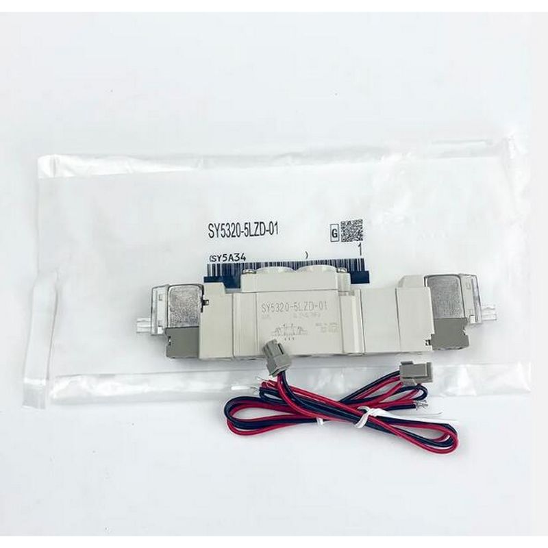 SMC SY5320-6LZD-C4 Válvula de solenoide neumático DC12V 3 posiciones Centro cerrado con un toque