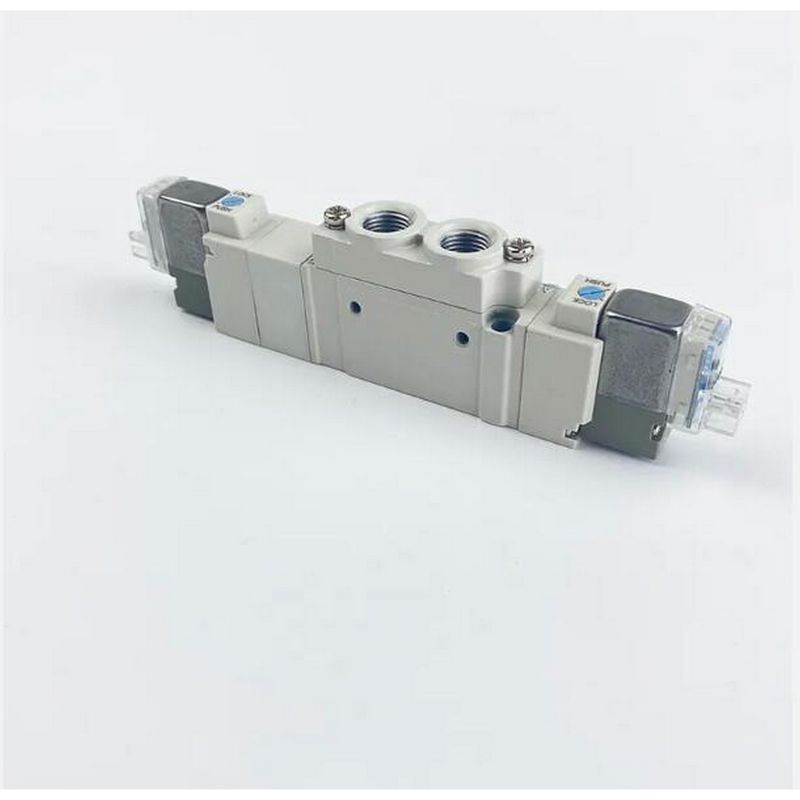 SMC SY5320-6LZD-C8 DC12V Válvula de solenoide con un solo toque 3 posiciones cerradas tamaño del puerto central ø8