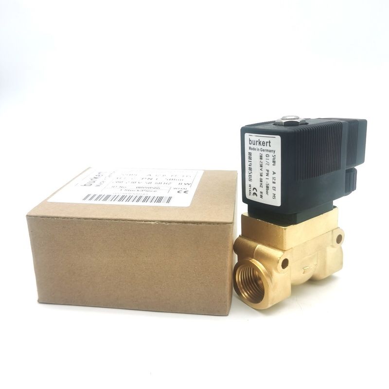 00137538 6013 Tipo normalmente cerrado 2.0 Agujero de flujo FKM Sello 8W Burkert válvula de solenoide