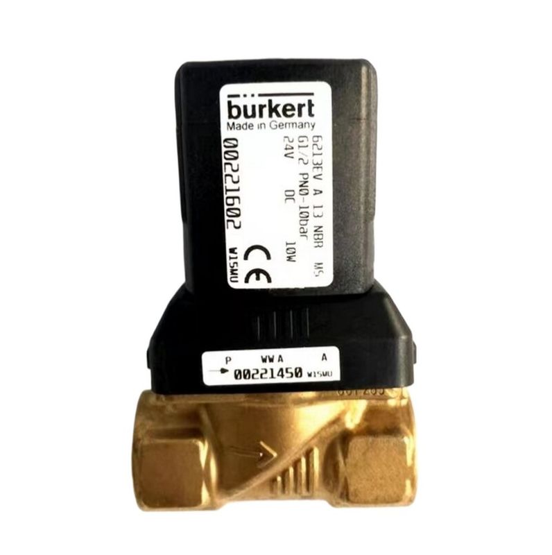 00308506 BURKERT Válvula solenoide G1 2/2 Normalmente cerrada 25 Agujero de flujo FKM Cuerpo de válvula de latón sellado 8W 1-32bar
