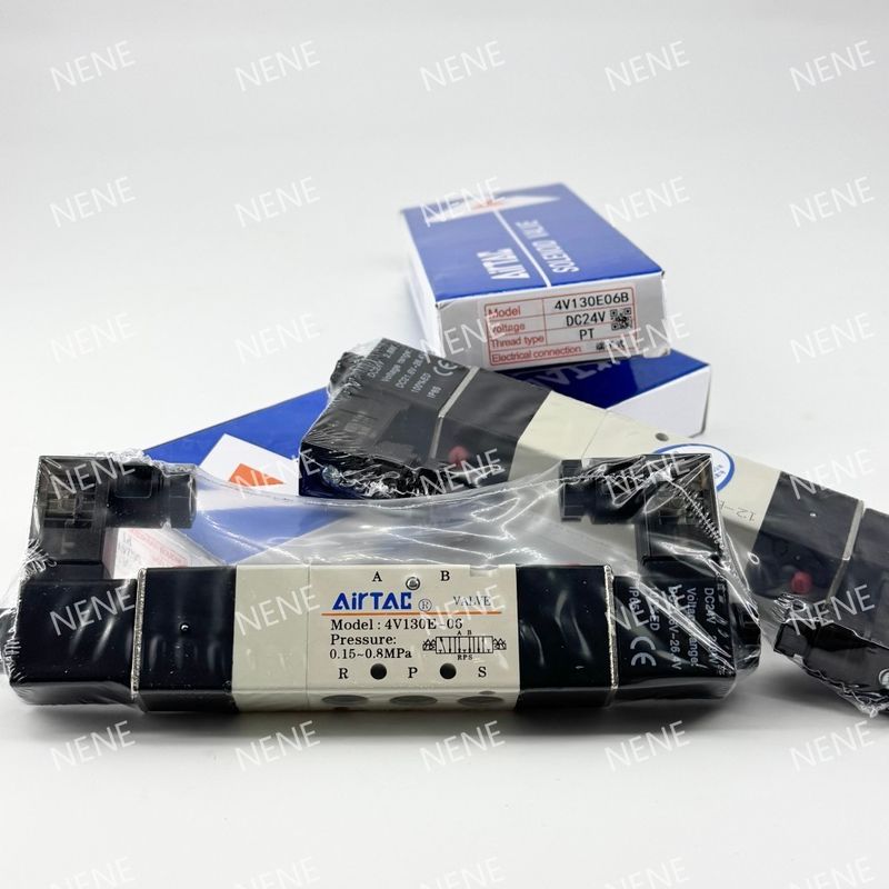 AIRTAC 4V230C-06 Material del cuerpo de aleación de aluminio válvula electromagnética 24VDC 220V para aplicaciones de alta presión