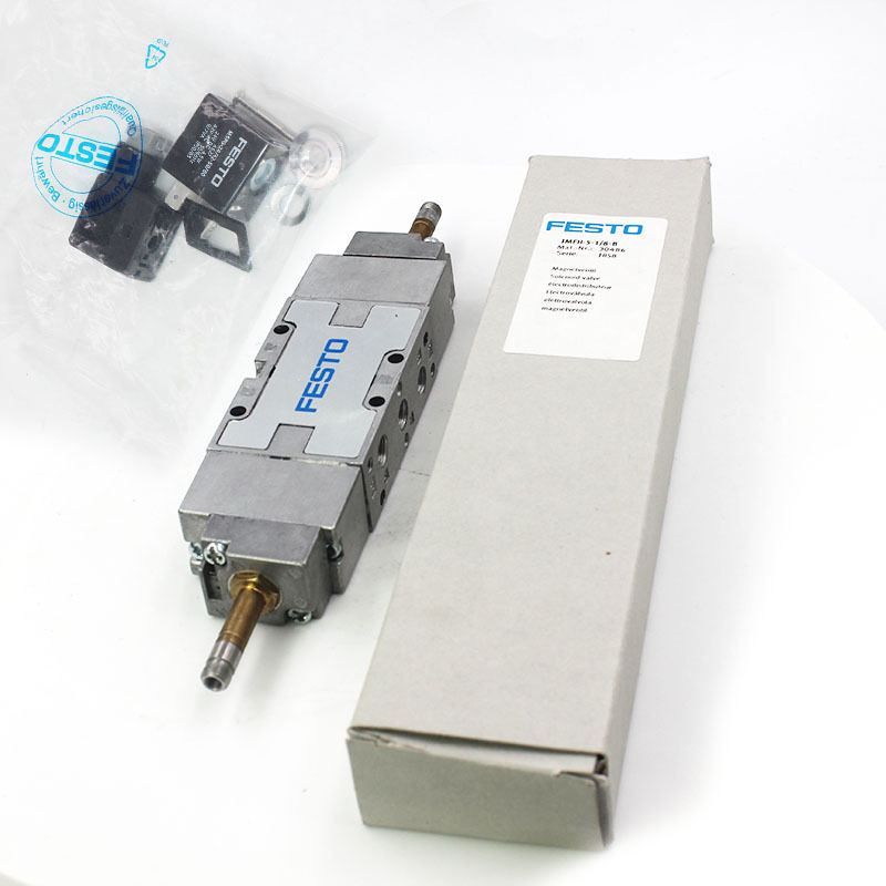 JMFH-5-1/8-B Festo Solenoide Valve 30486 Tiger 2000, 5/2, dbl sol vendido por separado, G1/8, int piloto