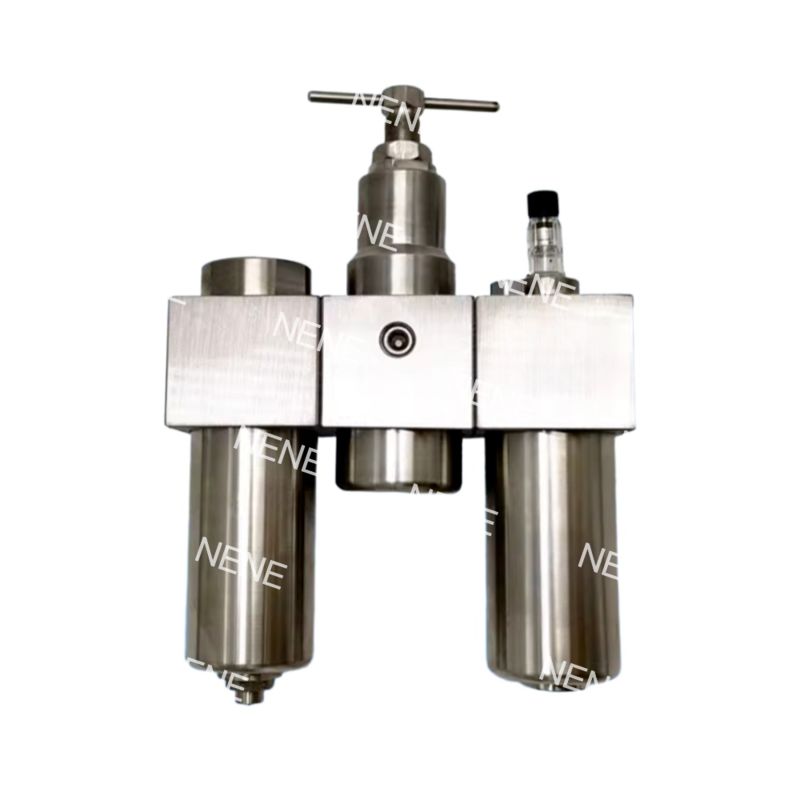 SFSRSL200 Juego Triple Acero Inoxidable SUS316 Regulador de Filtro Neumático Lubricador G1/4 Regulación de Presión