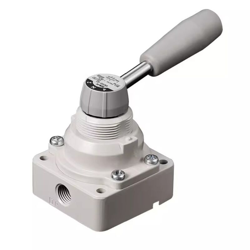 Rango de presión de trabajo de 0 a 1.0MPa, válvula de control manual para sistema neumático, principalmente de dos posiciones y tres vías, tipo puerto S, diseñada para operación neumática