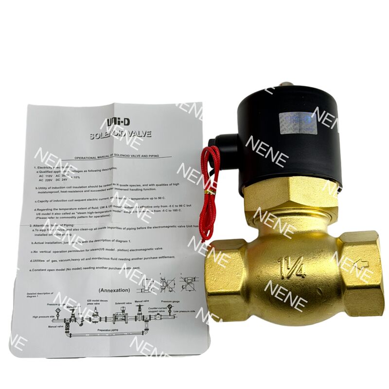 US-35 UNID NC Tubo de válvula de solenoide neumático Tamaño 1 1/4 "Orificio 30 mm