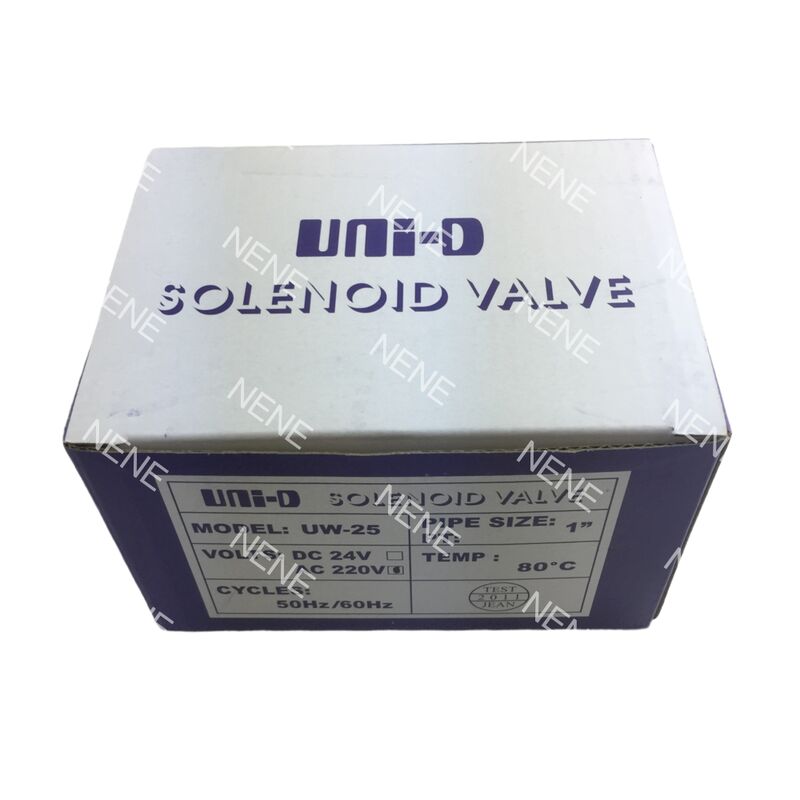 Válvula de solenoide de diafragma UNID NBR UW-65 Válvula de solenoide de 2 1/2" con flanco 2/2 de forma normalmente cerrada (N.C.)