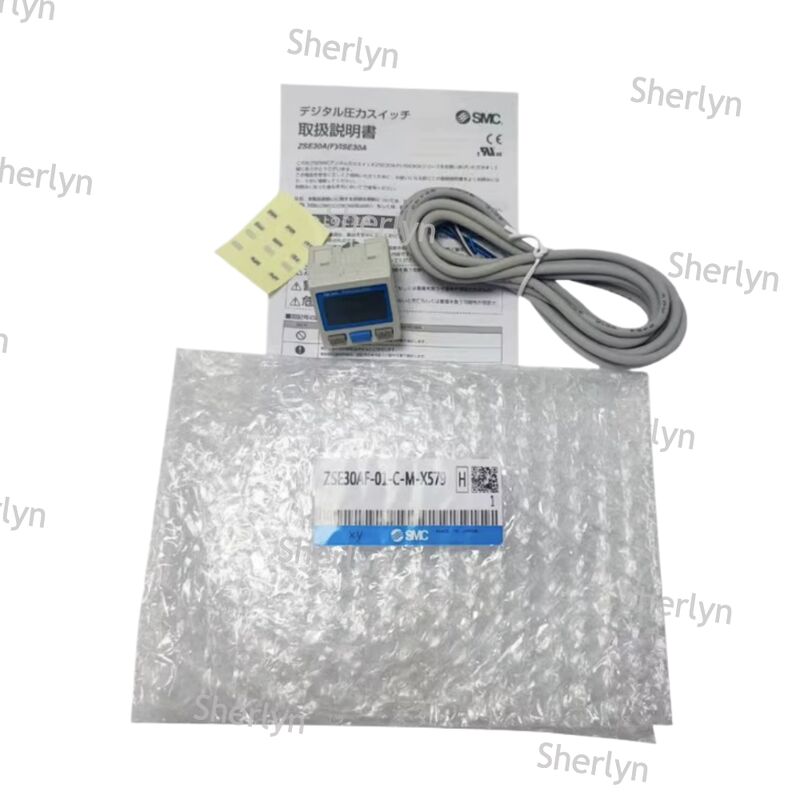 Interruptor de presión con pantalla giratoria de doble salida PNP para manipulador de máquina de embalaje SMC ISE30A-01-B-L