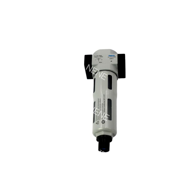Filtro de línea de aire neumático Festo LF-1/8-D-MINI-A 159616 0.5-12 bar G1/8 Aleación de zinc 40 micras Drenaje totalmente automático para unidad FRL Tamaño Mini
