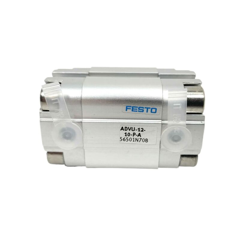 Fabricación de semiconductores Festo ADVU-16-25-P-A 156511 25mm Trazo de hilo interno cilindro de aire compacto de 16mm de perforación de doble acción M5 anillo magnético de puerto ISO 6432