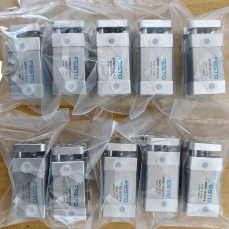 Cilindro compacto de doble efecto y carrera de 30 mm - Festo ADNGF-12-30-P-A, diámetro de 12 mm con varilla guía 554210