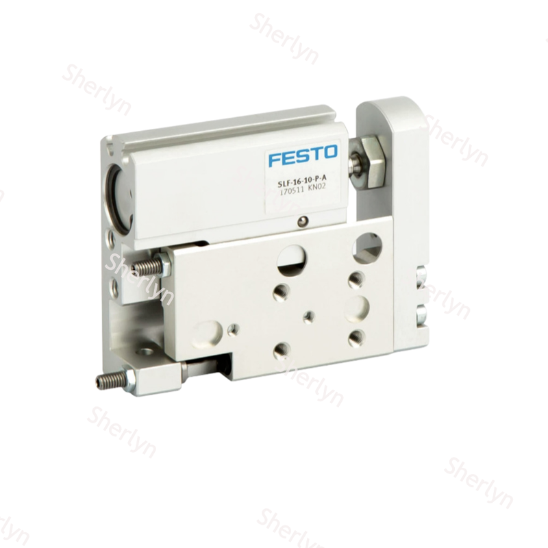 Actuador deslizante alternativo estable de carrera larga FESTO SLF-10-40-P-A 170509 Componente neumático de aluminio plano de 10 × 40 mm para equipos de transferencia de placa PCB