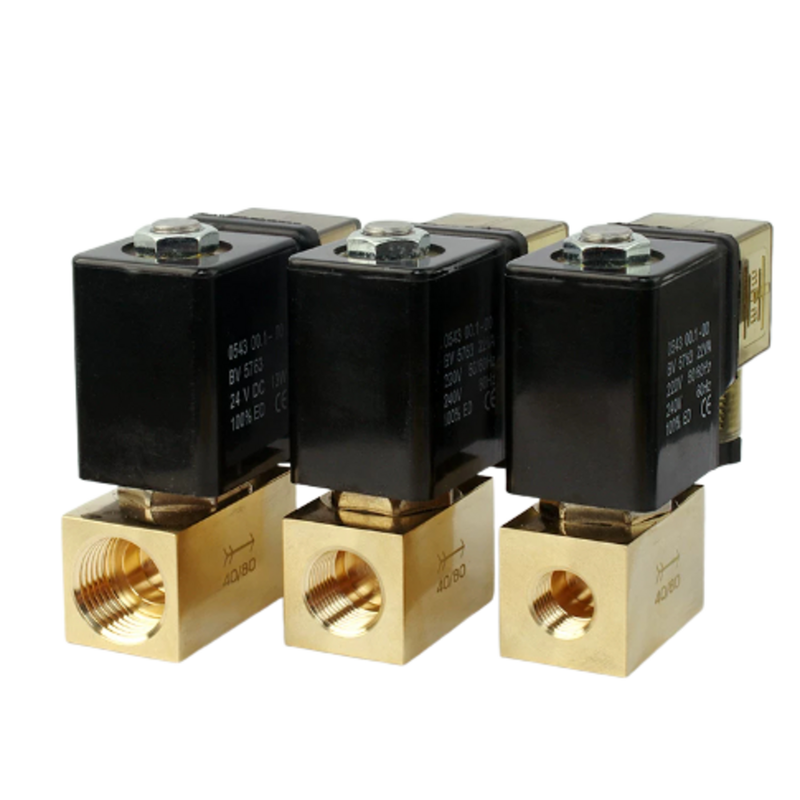 Válvula Solenoide neumática de latón JT22-02, rango de temperatura normalmente cerrado de 2 vías, 30 a 120 ℃, Ideal para sistemas de control de fluidos