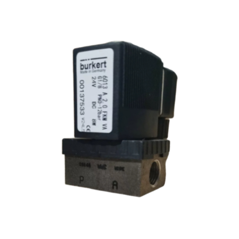 Válvula de solenoide neumática de 2 vías normalmente cerrada de acero inoxidable 304 Material de la carrocería Rango de presión de 0 a 40 bar Diseñado para operaciones neumáticas 125317