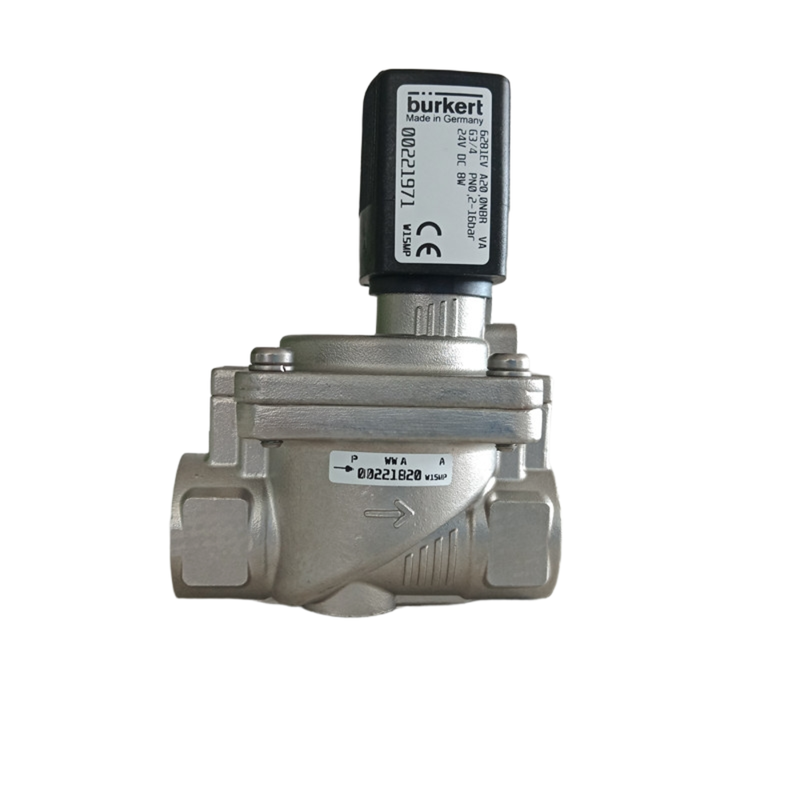 Válvula de solenoide neumática de 2 vías normalmente abierta con temperatura de 0°C a 120°C FKM y tamaños de orificios de 20 mm para el funcionamiento 00221971