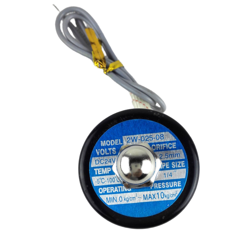 2.5 mm de caudal válvula de solenoide neumático con patrón de movimiento de acción directa y temperatura de -5 ° C a 80 ° C 2W-025-08