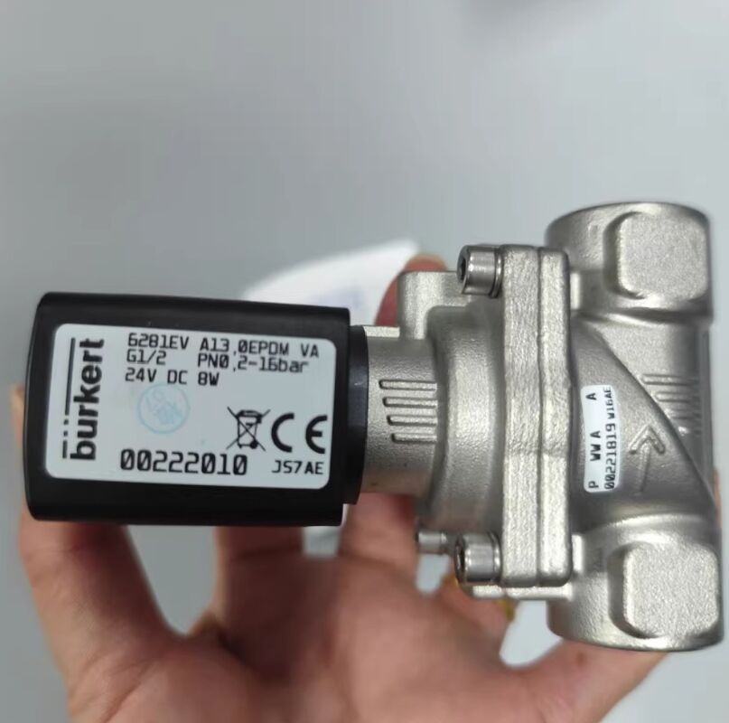 "00322529 '00322530 '00322531 Burkert válvula de solenoide tipo 6281 G1/4 2/2 cerrada normalmente Acero inoxidable AC24V 8W