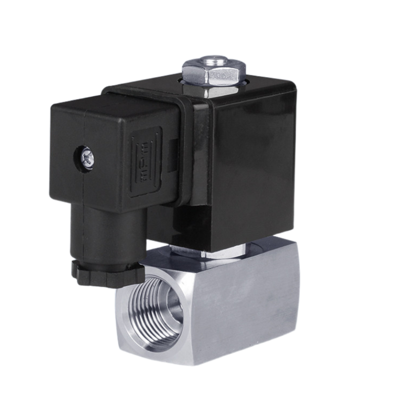 2 vías normalmente cerradas válvula de solenoide neumática PTFE Material de sellado 25mm Tamaño del orificio 1′′ Tamaño del puerto Presión de 6 a 120 bar 24VAC