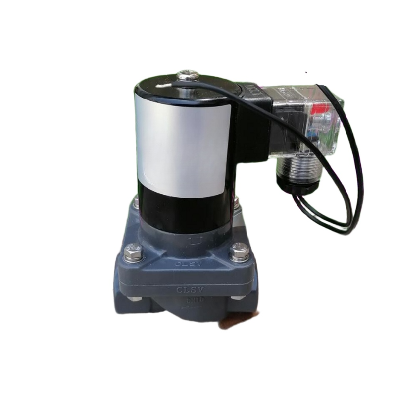Material del cuerpo UPVC válvula de solenoide neumática FF1U50B50 Adecuada para medios de trabajo químicos