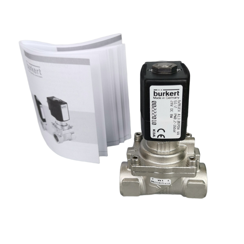 Conjunto de reemplazo de válvula solenoide de acero inoxidable normalmente abierta en rango de voltaje completo para Burkert 00228393 00228394 00228395 Conexión G1 FKM resistente al calor