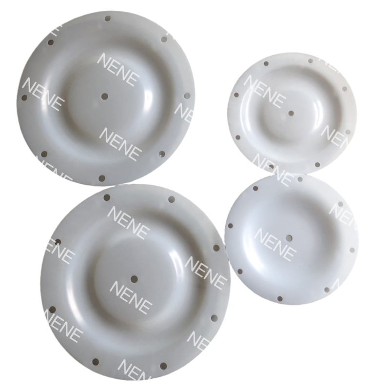 Diafragma QBY-50 Diámetro Exterior 300MM 8 Agujeros Blanco Bomba Neumática Diafragma de Reparación Para Entrega de Aguas Residuales