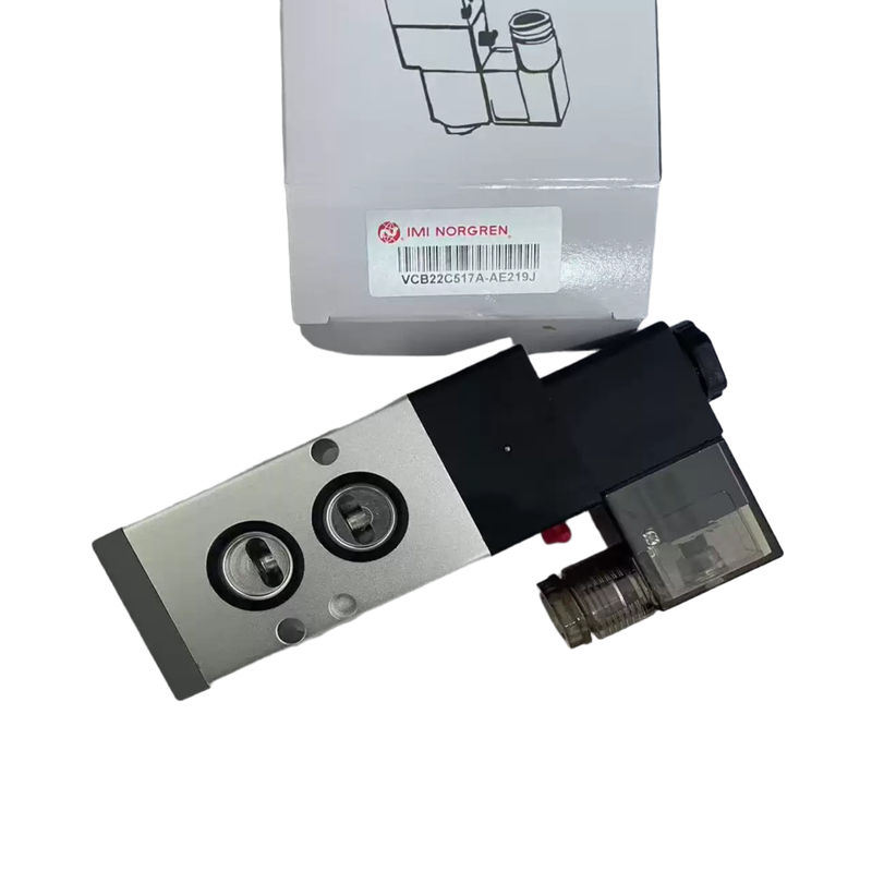 Válvula Solenoide Montada en NAMUR IMI NORGREN VCB22C517A-AE219J G1/4 AC220V Válvula de Control Direccional Neumática 5/2 para Actuador