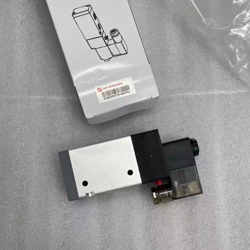 Válvula solenoide normalmente abierta 3/2 NORGREN VCB22D317A-AD219J G1/2 AC220V Válvula de escape de retorno por resorte Control direccional neumático