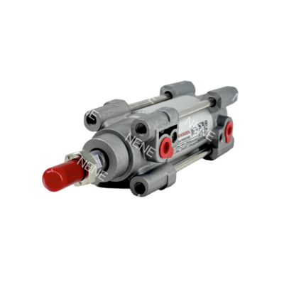 RA/802032/M/75 Cilindro neumático de pistón ISOLine de tirantes de doble efecto, 32 mm de diámetro, 75 mm de carrera
