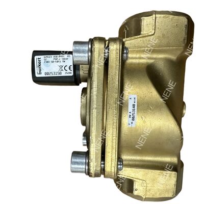 BURKERT 2/2 Way Solenoide Valve 00221958 Tipo 6281 G1 Normalmente cerrado En latón Construcción Manual Anulación NBR Sello 20.0 Orifício de flujo DC24V 8W 0.2-16 Bar