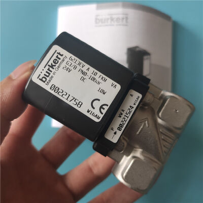 6213 Tipo G3/8 2/2 Normalmente cerrado 00221758 00221759 00221761 Burkert de acero inoxidable