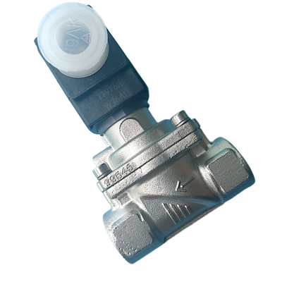 FKM Sellado 2 Posición 2 Dirección NC Servo Diafragma Solenoide Burkert 6281 Serie G1 1/2 Tamaño de puerto Carcasa de acero inoxidable resistente a la corrosión de 40 mm Órbita 00222004 00222005 00222006
